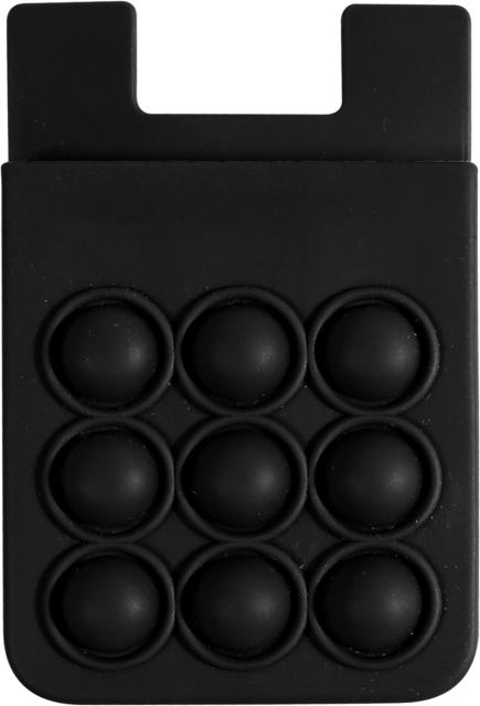 Push Pop Silicone Phone Wallet