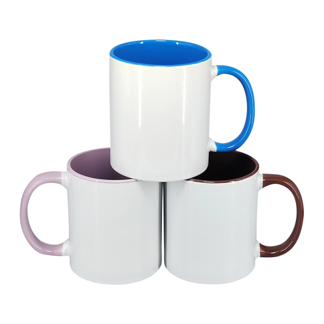 11oz Two-Tone Ceramic Mugs