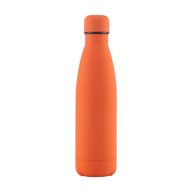 17 Oz. Rubber Matte Stainless Steel Cola Shaped Bottles
