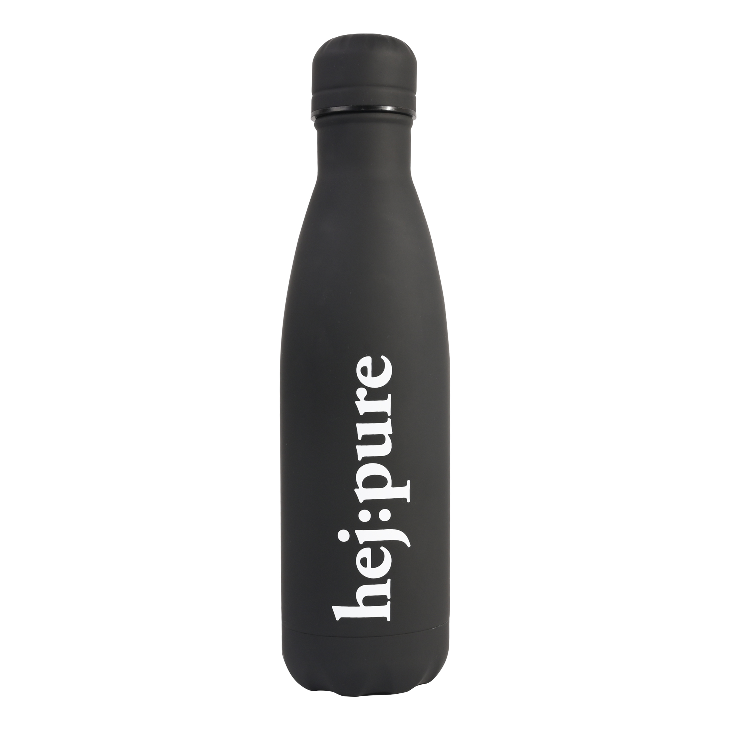 17 Oz. Rubber Matte Stainless Steel Cola Shaped Bottles