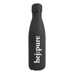 17 Oz. Rubber Matte Stainless Steel Cola Shaped Bottles