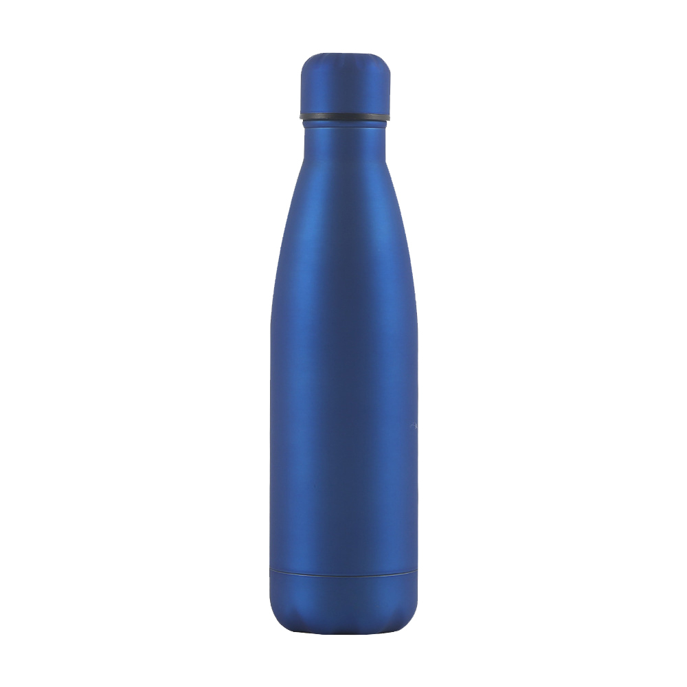 17 Oz. Rubber Matte Stainless Steel Cola Shaped Bottles