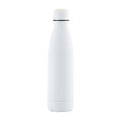 17 Oz. Rubber Matte Stainless Steel Cola Shaped Bottles