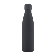 17 Oz. Rubber Matte Stainless Steel Cola Shaped Bottles