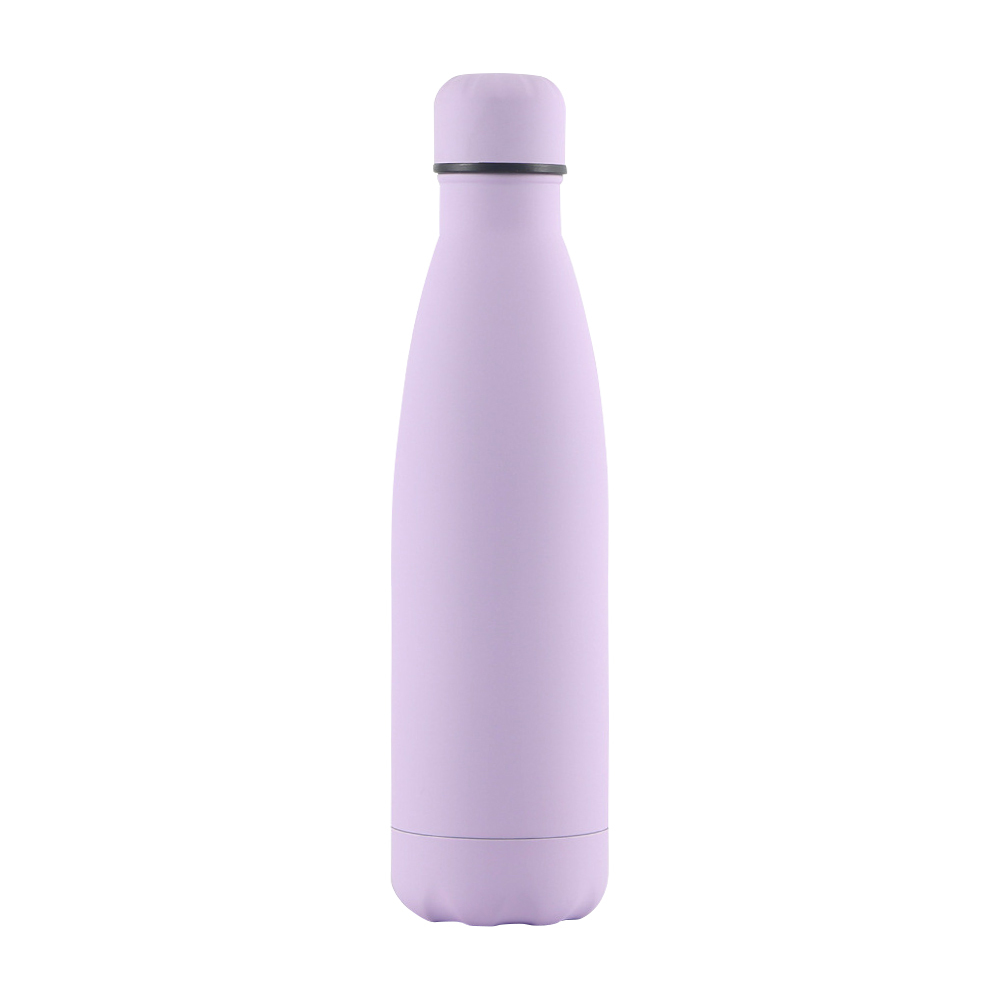 17 Oz. Rubber Matte Stainless Steel Cola Shaped Bottles