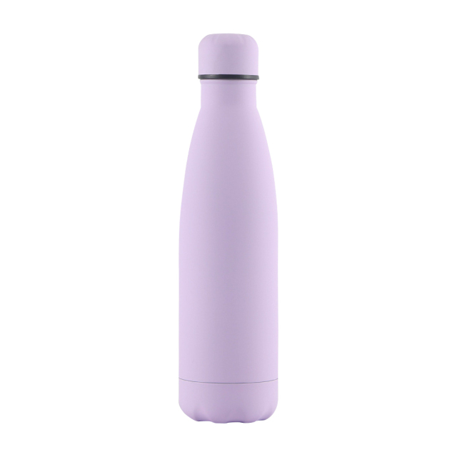 17 Oz. Rubber Matte Stainless Steel Cola Shaped Bottles