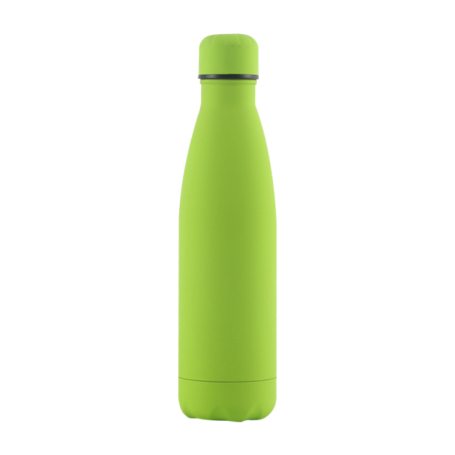 17 Oz. Rubber Matte Stainless Steel Cola Shaped Bottles