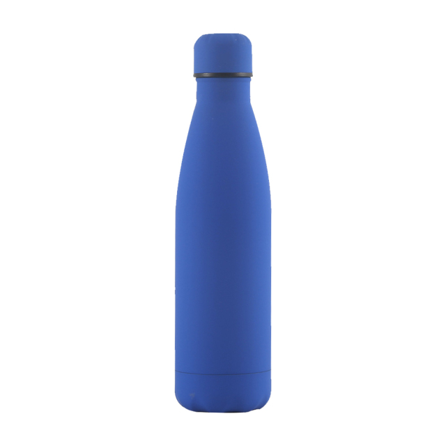 17 Oz. Rubber Matte Stainless Steel Cola Shaped Bottles