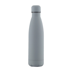 17 Oz. Rubber Matte Stainless Steel Cola Shaped Bottles