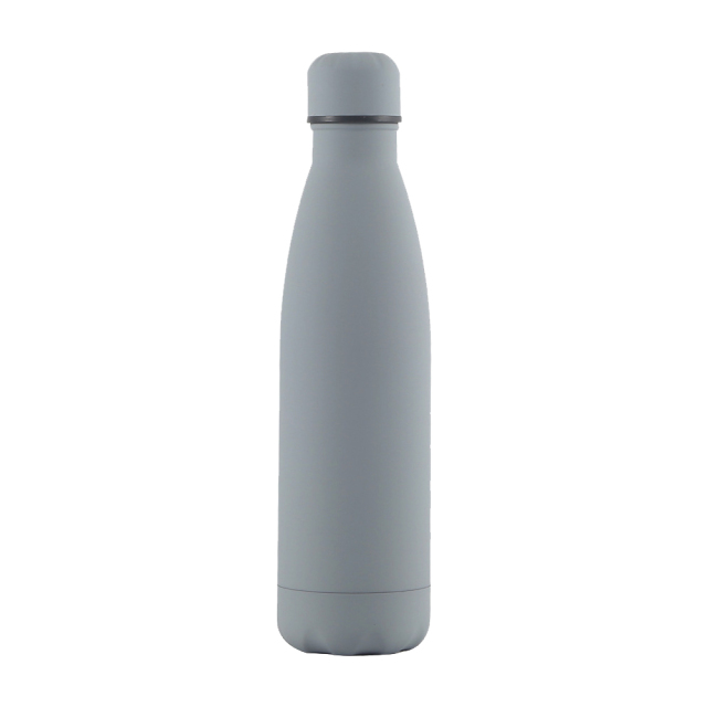 17 Oz. Rubber Matte Stainless Steel Cola Shaped Bottles