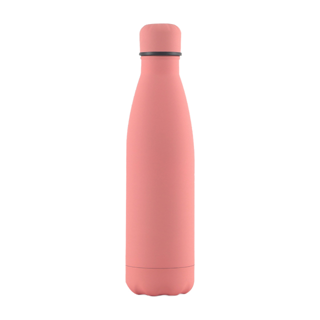 17 Oz. Rubber Matte Stainless Steel Cola Shaped Bottles
