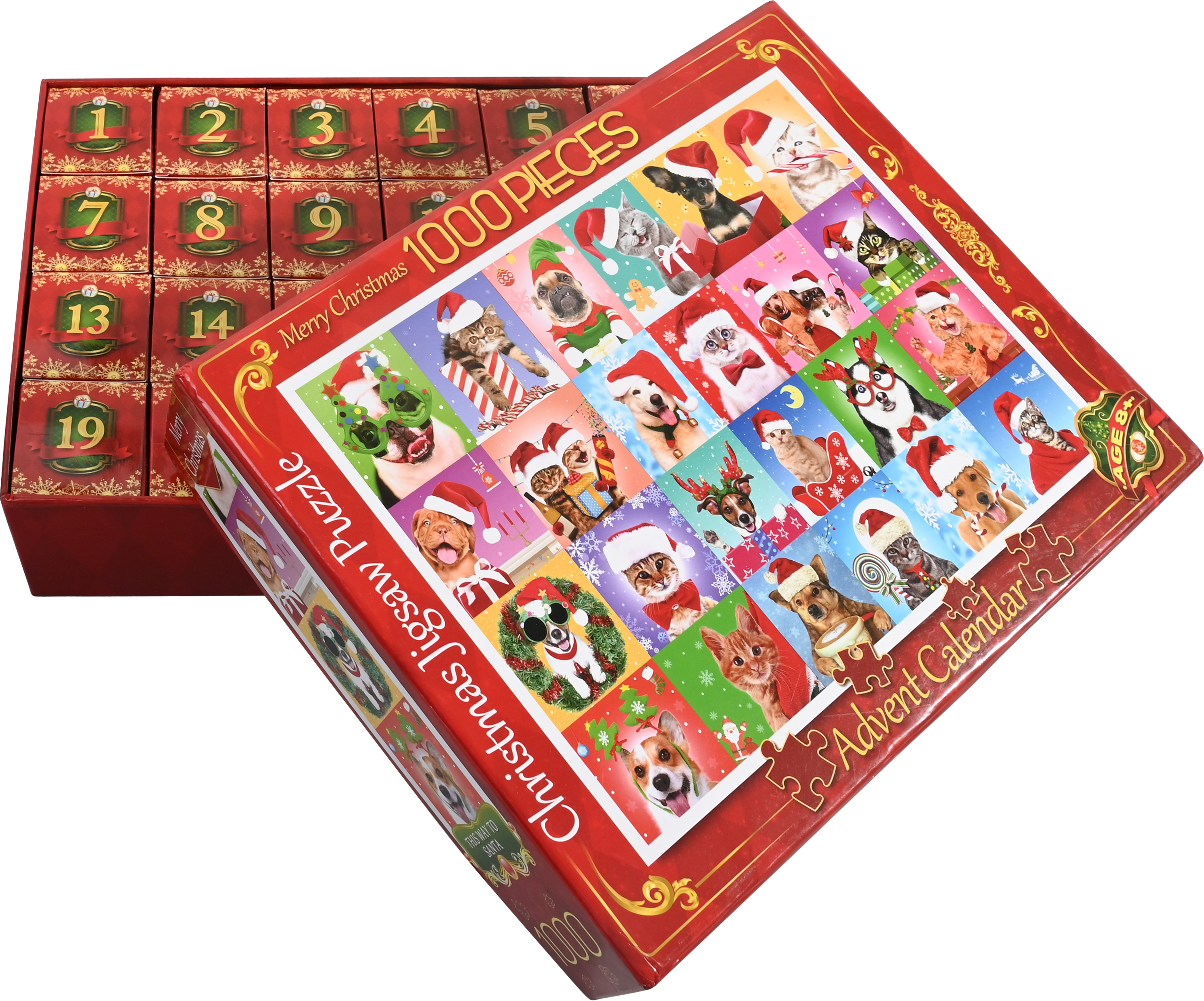 Advent Calendar 2025 Jigsaw Puzzle 1008 Pieces for Christmas