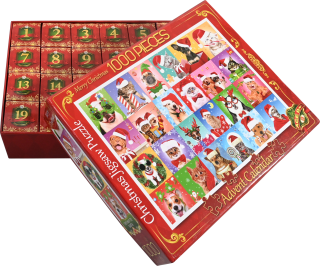 Advent Calendar 2025 Jigsaw Puzzle 1008 Pieces for Christmas