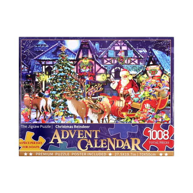 Advent Calendar 2025 Jigsaw Puzzle 1008 Pieces for Christmas