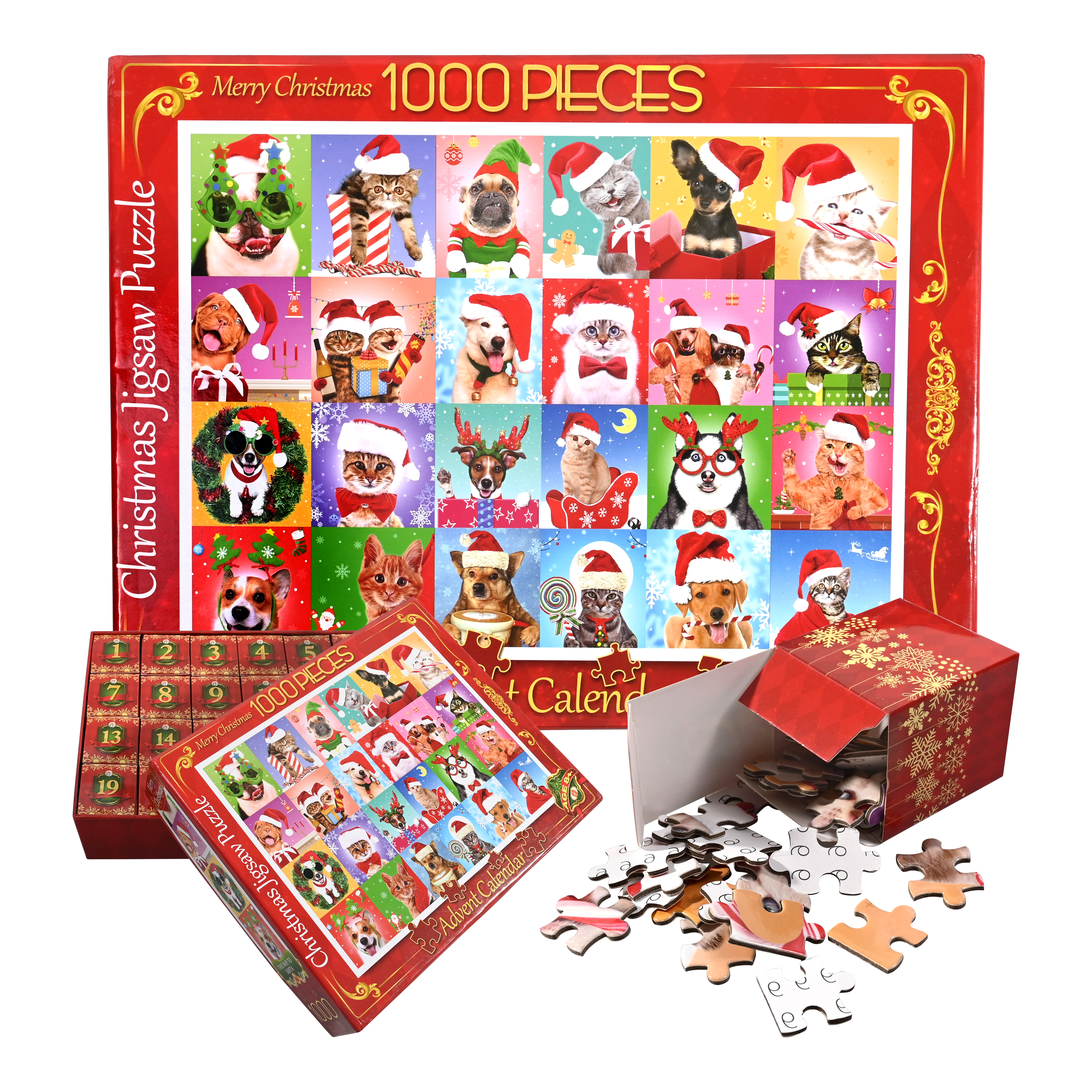 Advent Calendar 2025 Jigsaw Puzzle 1008 Pieces for Christmas