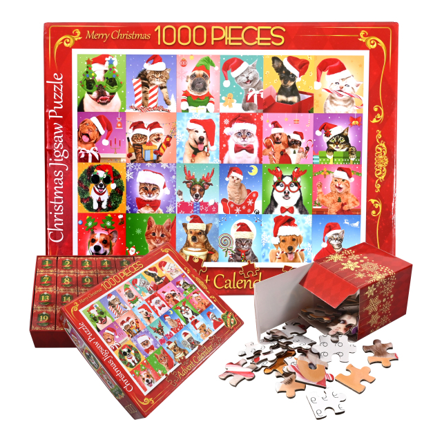 Advent Calendar 2025 Jigsaw Puzzle 1008 Pieces for Christmas