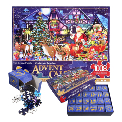 Advent Calendar 2025 Jigsaw Puzzle 1008 Pieces for Christmas