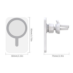 Magnetic Wireless Charger With Car Mount