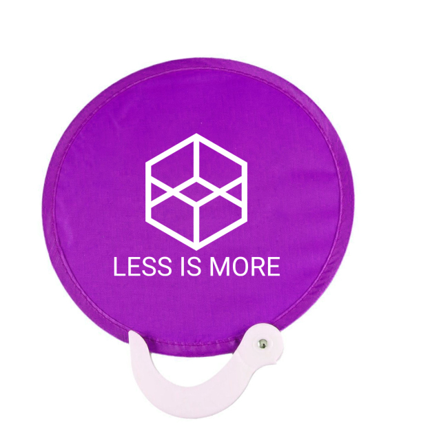 Foldable Flying Discs Fan With Handle