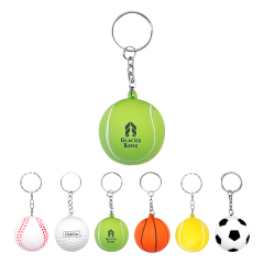 Sports Ball Stress Reliever Keychain