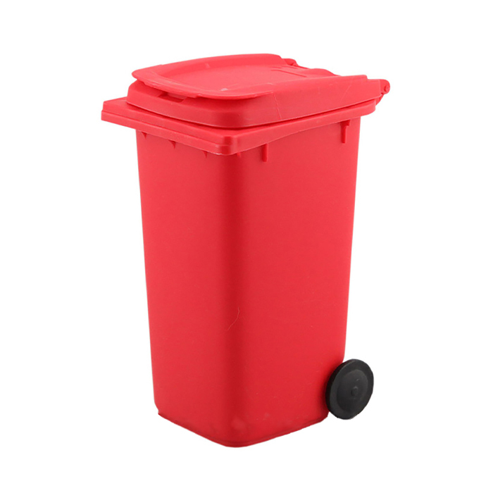 Mini Desktop Trash Can Pen Holder