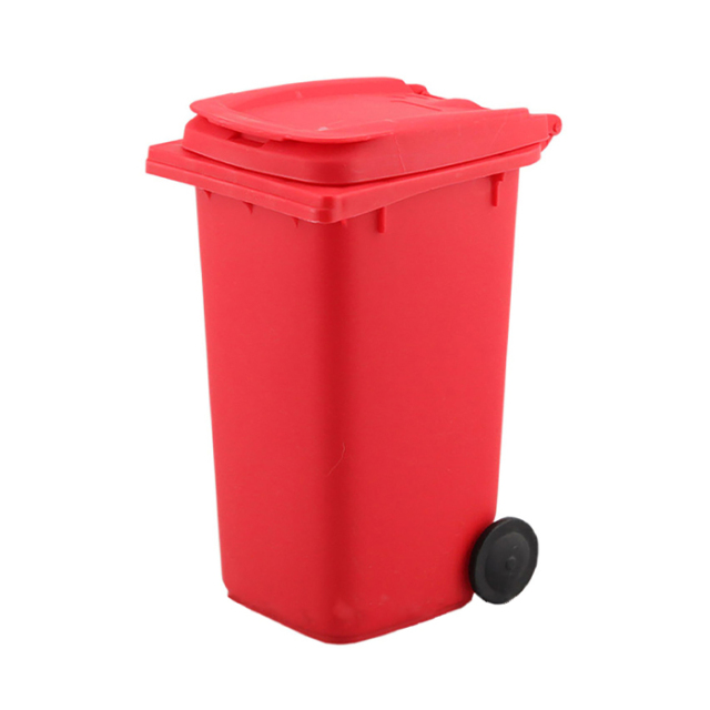 Mini Desktop Trash Can Pen Holder