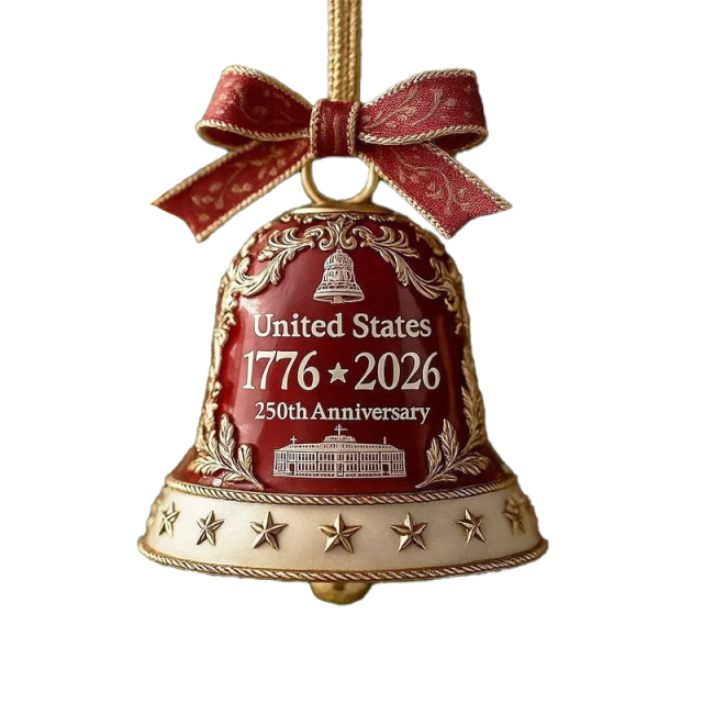 U.S. 250th Anniversary Acrylic Ornament Bell