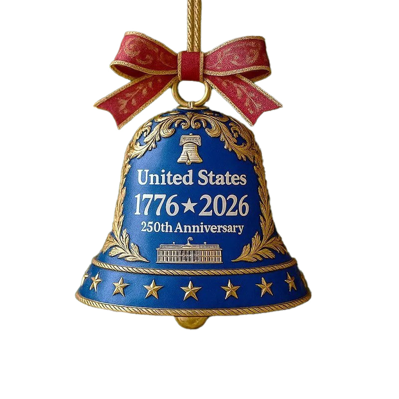 U.S. 250th Anniversary Acrylic Ornament Bell
