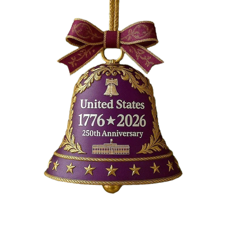 U.S. 250th Anniversary Acrylic Ornament Bell