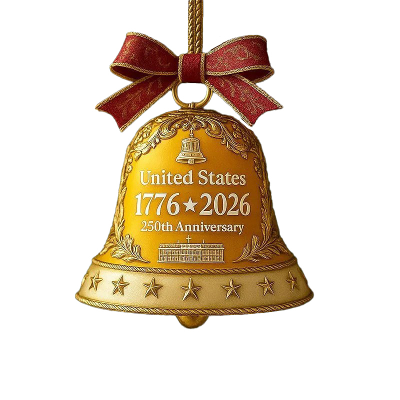 U.S. 250th Anniversary Acrylic Ornament Bell