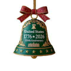 U.S. 250th Anniversary Acrylic Ornament Bell