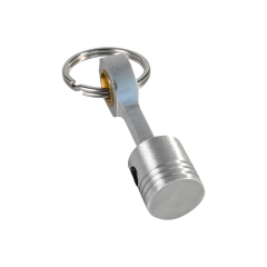 Aluminum Engine Piston Keychain