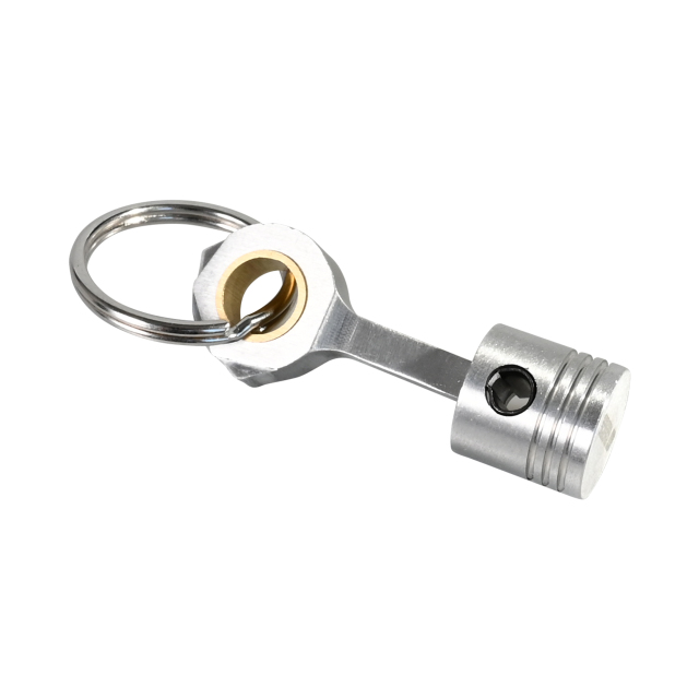Aluminum Engine Piston Keychain