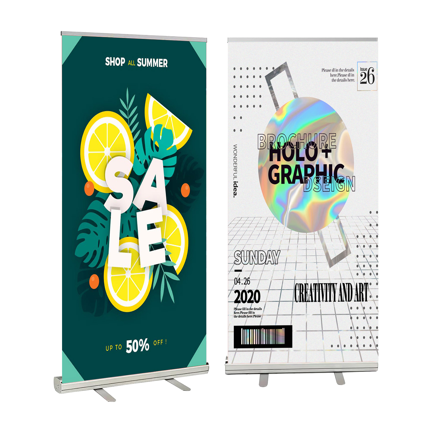 Standard Roll-Up Banner Display w/ Printed Graphic