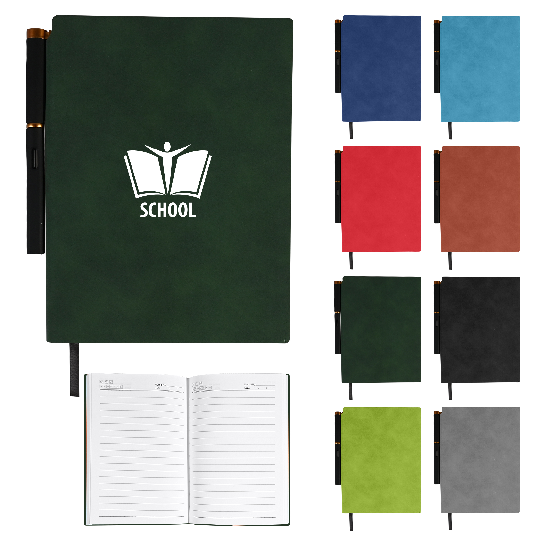 Leather Notebook w/Pen