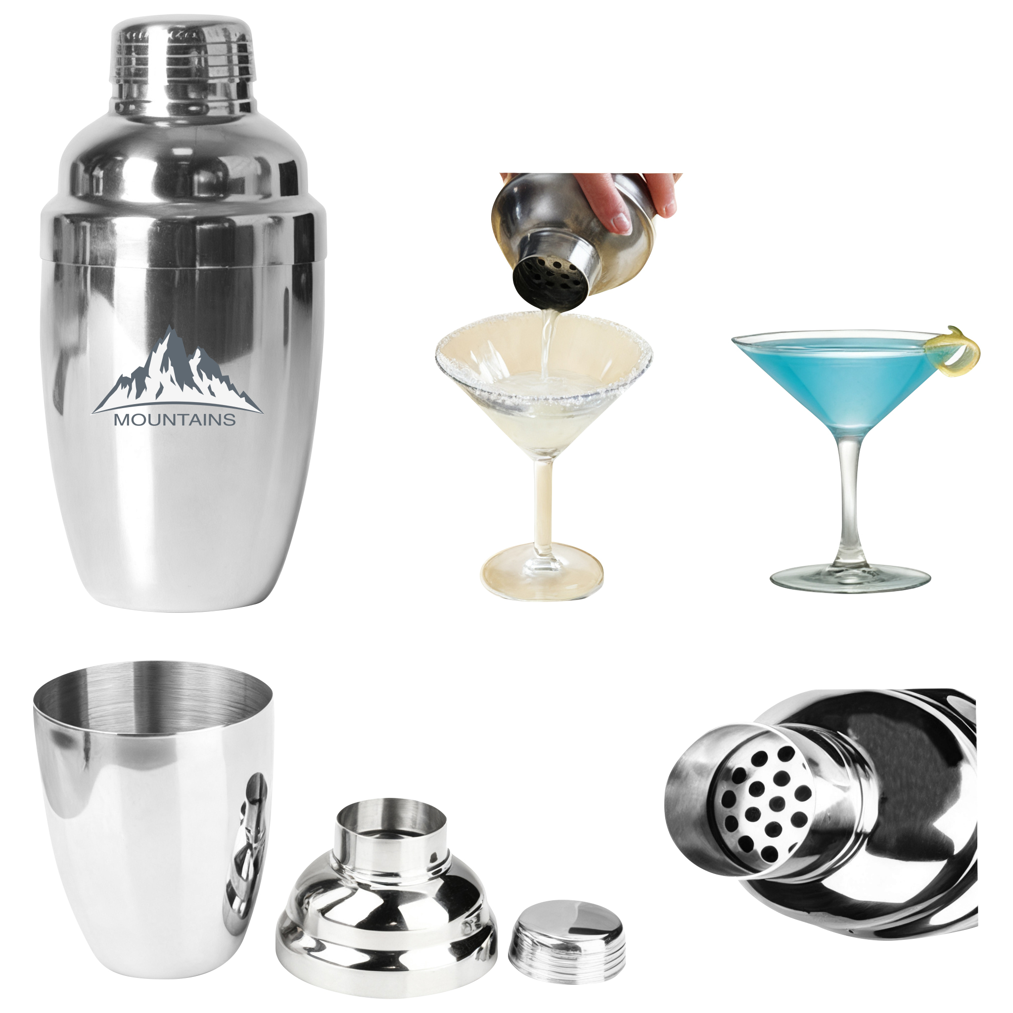 12 Oz. Stainless Steel Cocktail Shaker