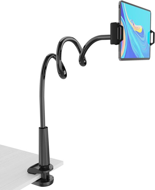 Gooseneck Cell phone clip holder
