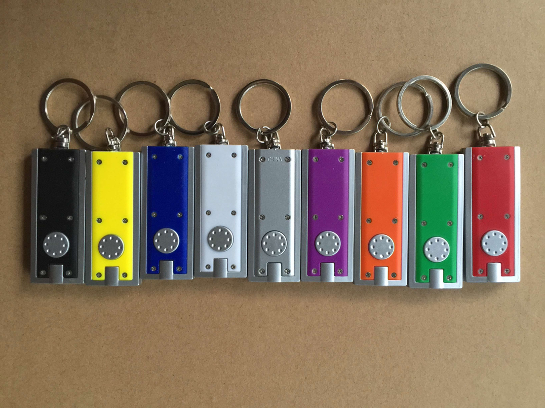 Rectangular Flashlight w/Key Chain