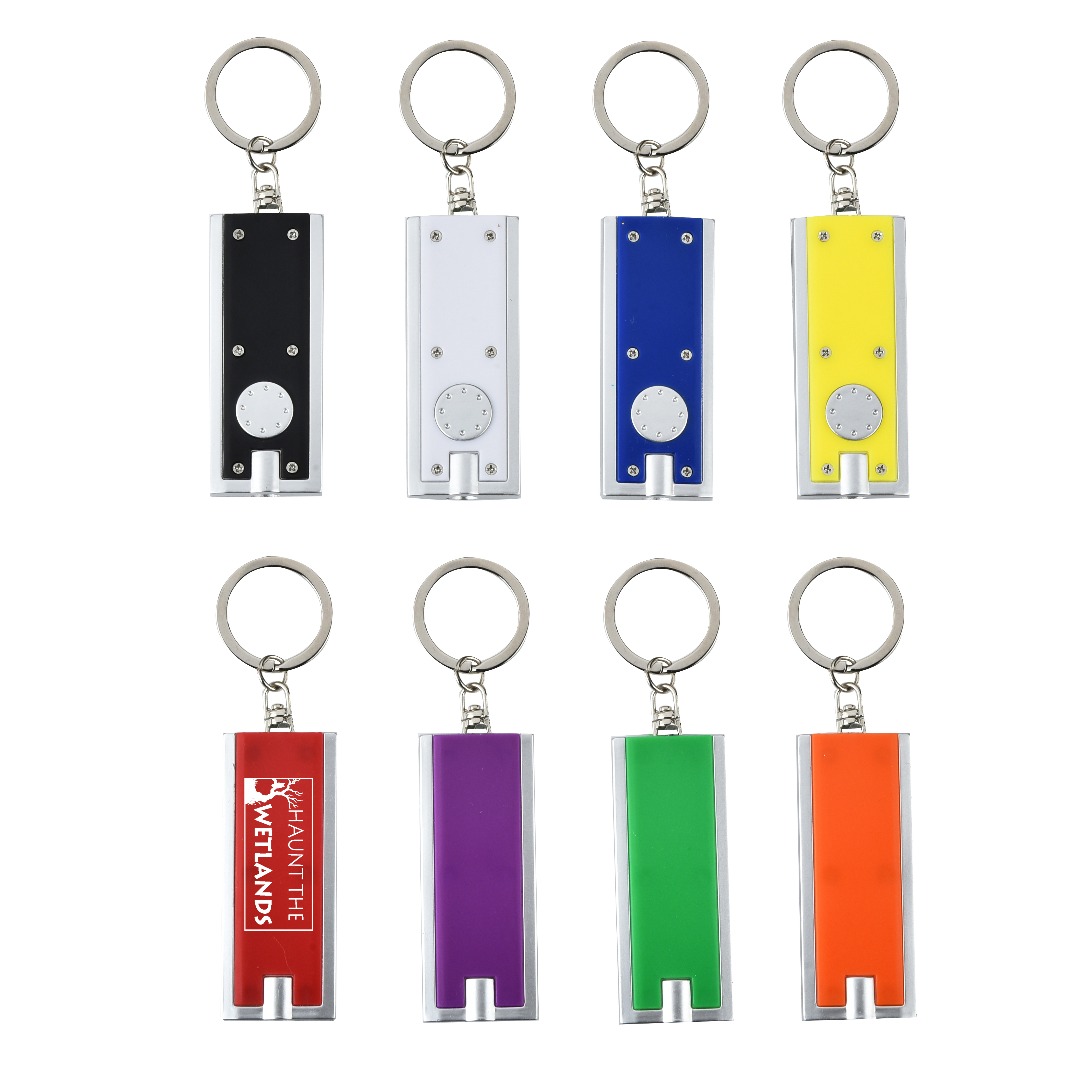 Rectangular Flashlight w/Key Chain