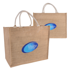 Large Jute Tote Bag