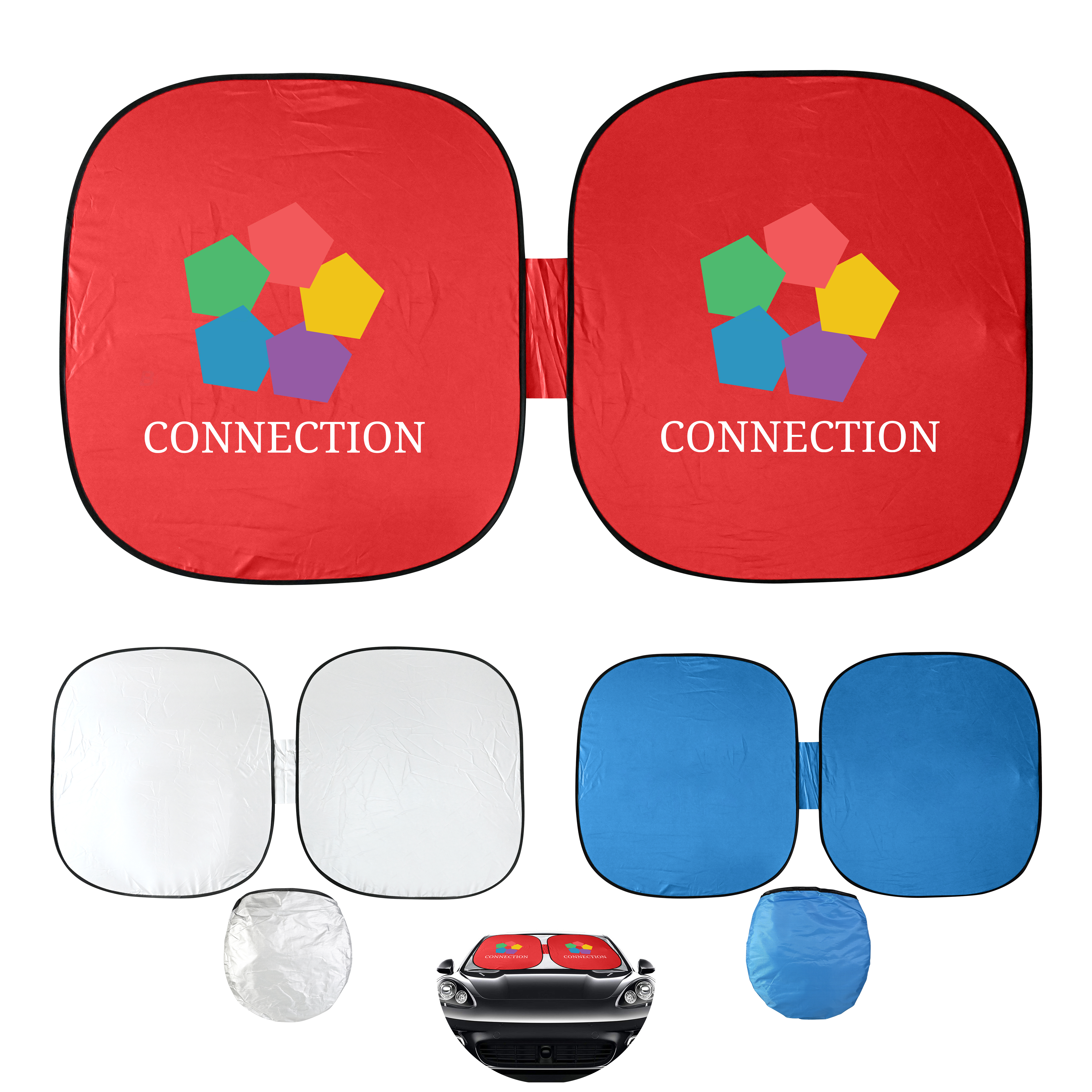 Accordian Fold Aluminum Sunshade