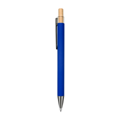 Recycled Aluminum Pen With Bamboo Plunger