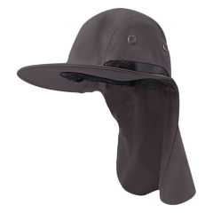 Wide Brim Summer Hat with Neck Flap