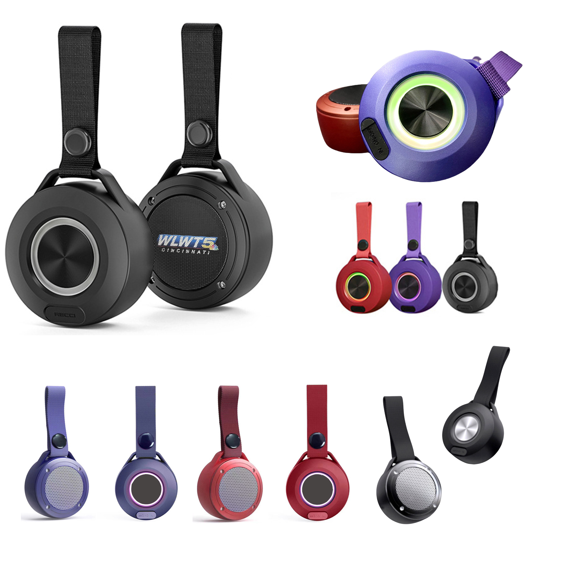 Outdoor Waterproof Speaker With LED Light