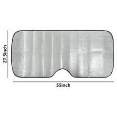 Accordian Fold Aluminum Sunshade
