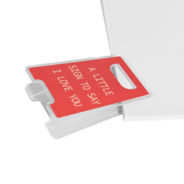 Customized Mini Acrylic Warning Signs with Clips