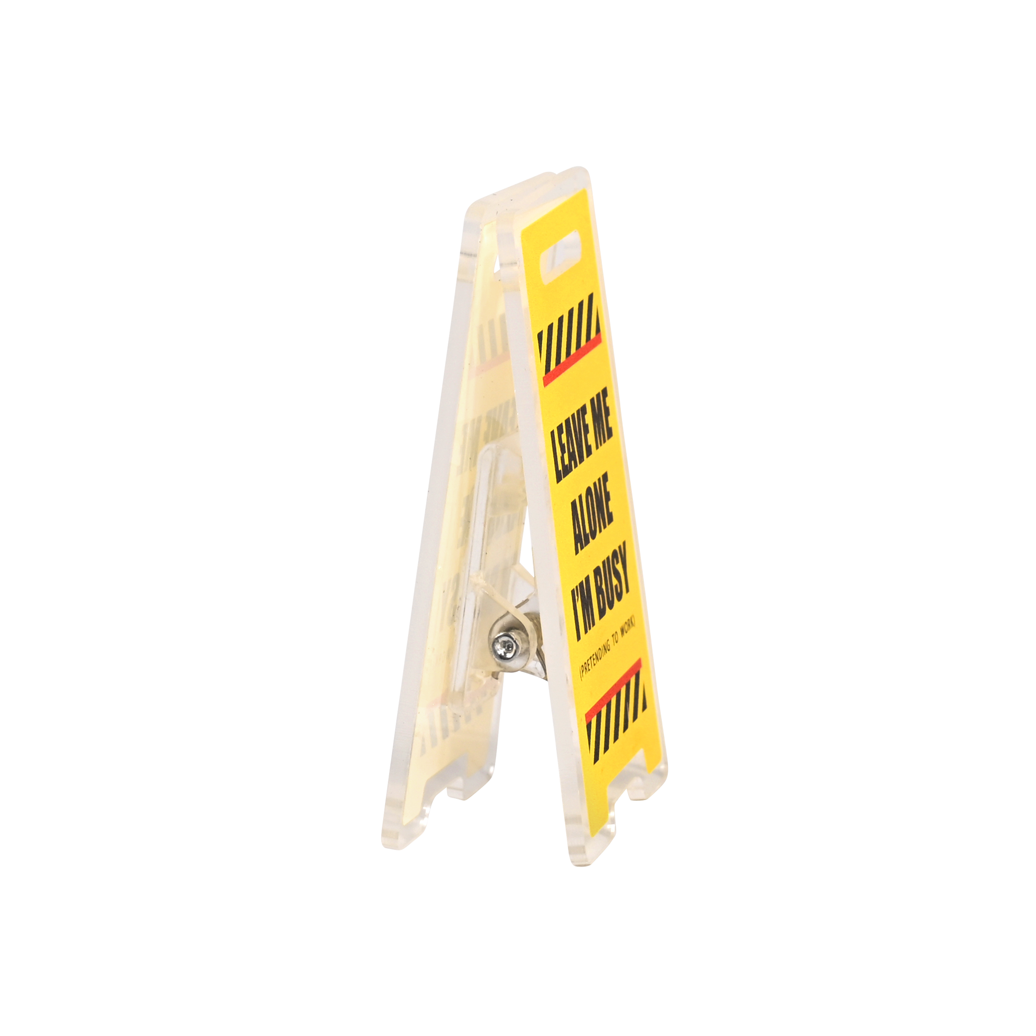 Customized Mini Acrylic Warning Signs with Clips