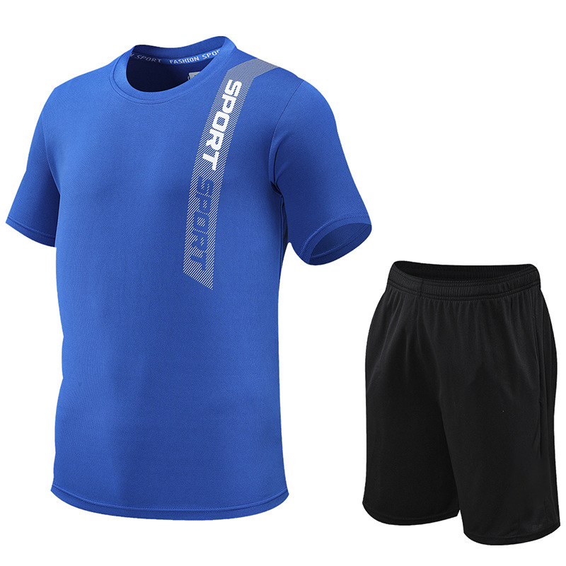 Custom Sublimation Quick Dry Crew Neck Sports T Shirts and Shotrs