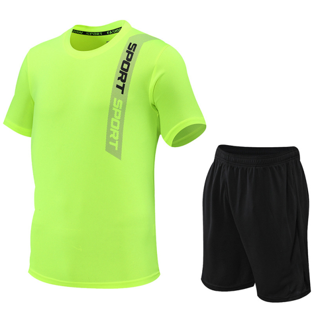 Custom Sublimation Quick Dry Crew Neck Sports T Shirts and Shotrs