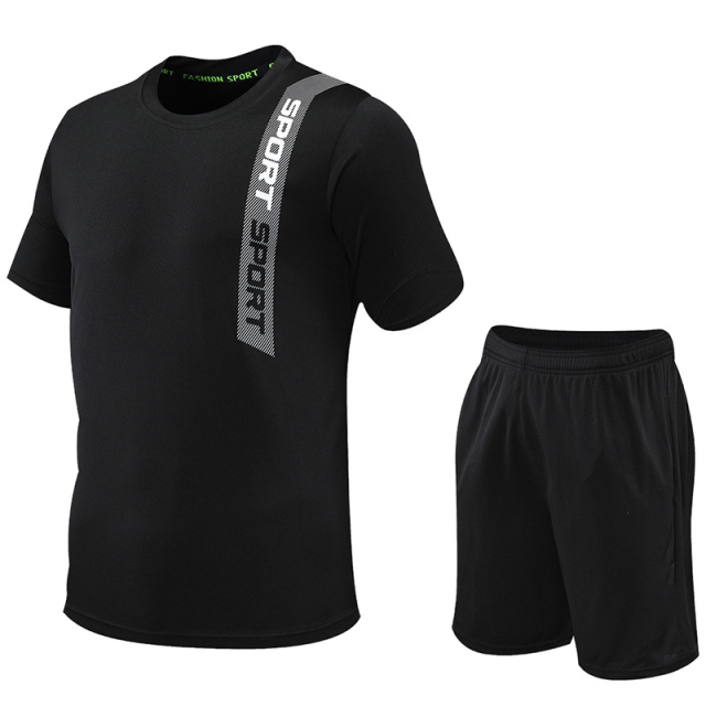 Custom Sublimation Quick Dry Crew Neck Sports T Shirts and Shotrs